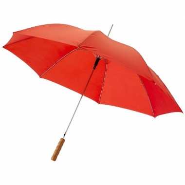 Goedkope automatische paraplu rood
