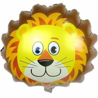 Goedkope dieren folieballon leeuw/leeuwen