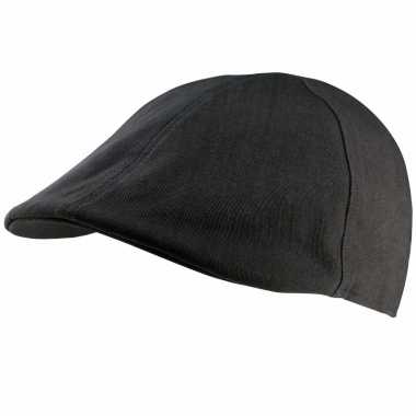 Goedkope flat cap zwart