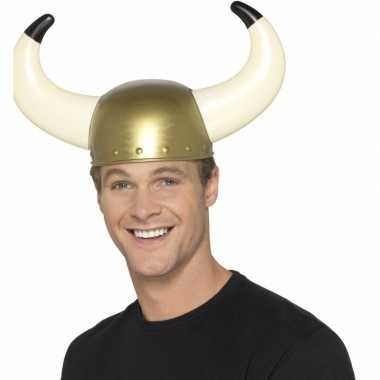 Goedkope gouden viking helm volwassenen