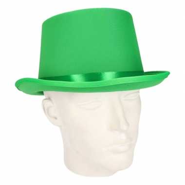Goedkope groene hoge hoed volwassenen