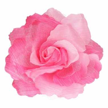 Goedkope haarbloem klem roze