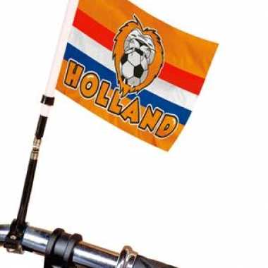 Goedkope holland fietsvlag oranje leeuw