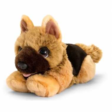 Goedkope keel toys pluche bruine herdershond honden knuffel