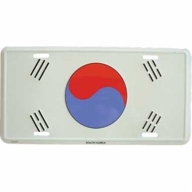 Goedkope kentekenplaat zuid korea