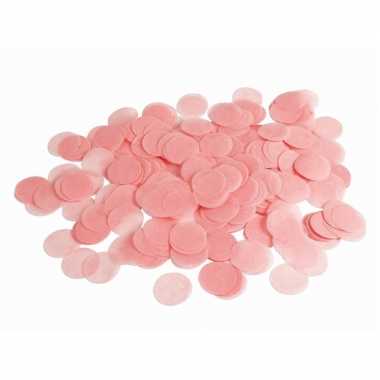 Goedkope licht roze papieren confetti gram