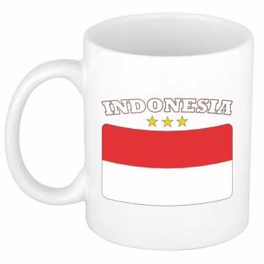 Goedkope mok / beker indonesische vlag