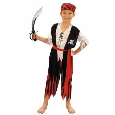 Goedkope piraten kostuum maat m zwaard kinderen