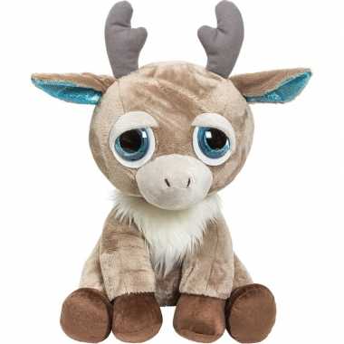 Goedkope pluche bruine rendier/eland knuffel speelgoed