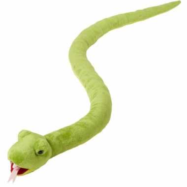 Goedkope pluche groene slang