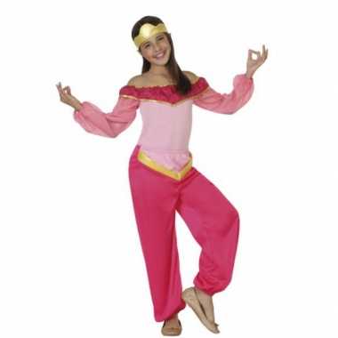 Goedkope roze arabische prinses kostuum