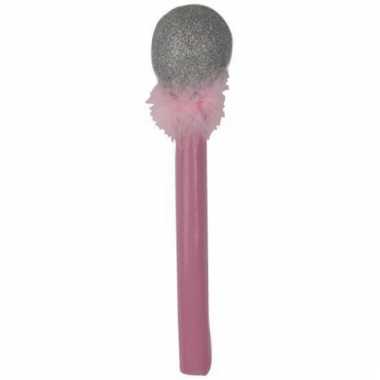 Goedkope roze glitter microfoon