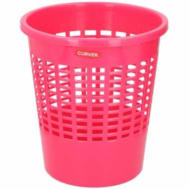 Goedkope roze vuilnisbak/prullenbak liter
