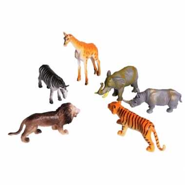 Goedkope speelgoed set plastic safari dieren stuks
