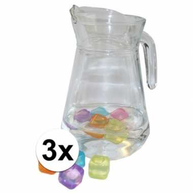 Goedkope stuks glazen waterkannen , liter