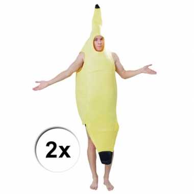 Goedkope verkleed als bananen set twee