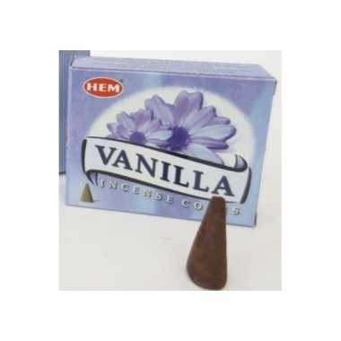 Goedkope wierook kegeltjes vanille