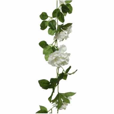 Goedkope witte bloemen kunstplanten slingers/bloemenslingers