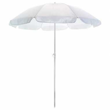 Goedkope witte strand parasol polyester
