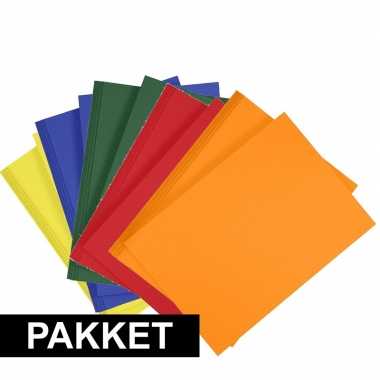 Goedkope x a hobby karton geel/donkergroen/blauw/oranje/rood