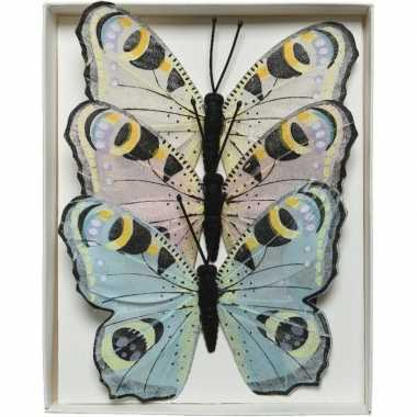 Goedkope x dagpauwoog vlinders decoraties draad