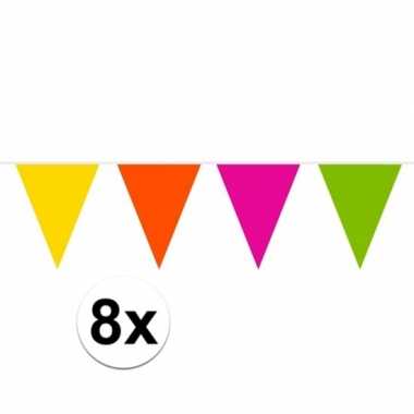 Goedkope x gekleurde vlaggenlijn plastic meter