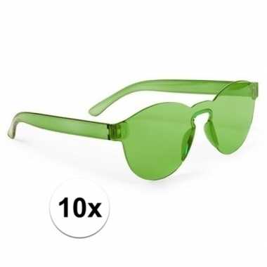 Goedkope x groene verkleed zonnebrillen volwassenen