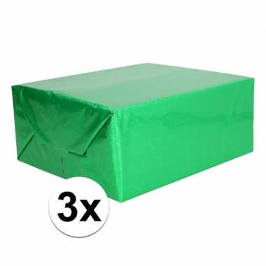Goedkope x holografische groen metallic folie / inpakpapier