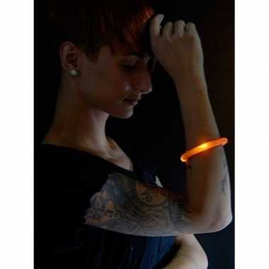 Goedkope x oranje led licht wikkel armband volwassenen