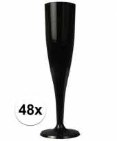 Goedkope champagne glazen zwart 10119534
