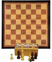 Goedkope compleet schaakspel schaakstukken schaakbord 10247227