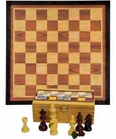 Goedkope compleet schaakspel schaakstukken schaakbord 10247268