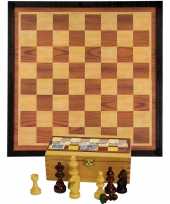 Goedkope compleet schaakspel schaakstukken schaakbord 10247269