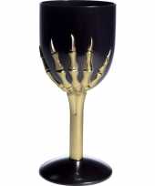 Goedkope halloween wijnglas zwart
