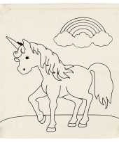 Goedkope inkleurbaar rugzakje eenhoorn