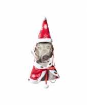 Goedkope kerst cape kerstmuts hond