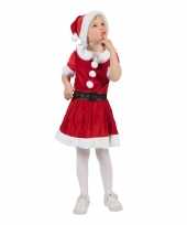 Goedkope kerstvrouw verkleed jurkje meisjes