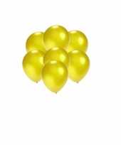 Goedkope kleine ballonnen geel metallic stuks 10124144