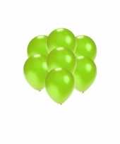 Goedkope kleine ballonnen groen metallic stuks 10124145