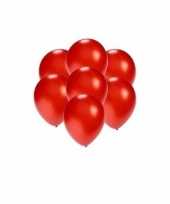 Goedkope kleine ballonnen rood metallic stuks 10124143