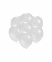Goedkope kleine ballonnen wit metallic stuks 10124142