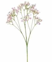 Goedkope kunstbloemen gipskruid gypsophila takken roze 10264676