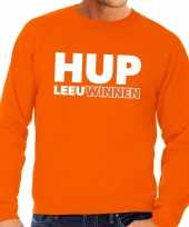 Goedkope nederland supporter sweater hup leeuwinnen oranje heren