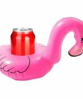 Goedkope opblaasbare drankhouder flamingo