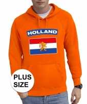 Goedkope oranje holland vlag grote maten sweater trui heren