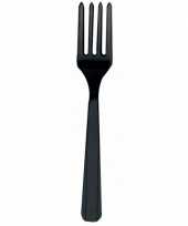 Goedkope plastic vorken zwart stuks