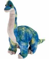 Goedkope pluche blauwe brachiosaurus dinosaurus knuffel mega