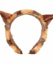 Goedkope pluche rode panda diadeem oortjes