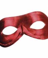 Goedkope rood metallic oogmasker dames