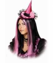 Goedkope roze heksenhoedje haarband